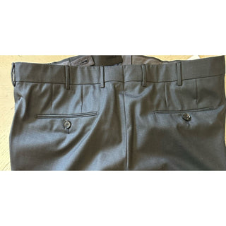 ZEGNA Regular Fit Dress Pants 15 MIL MIL Wool DK Gray 32 US ( 48 Eu ) New $980