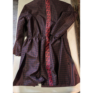 New $3290 Fendi Men’s Reversible Parka Coat Black/Red Size 40 US/50 Eu Italy