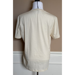 Versace Medusa Print with Studs Ivory Cotton Jersey T-Shirt XL 1011861 NWT $925