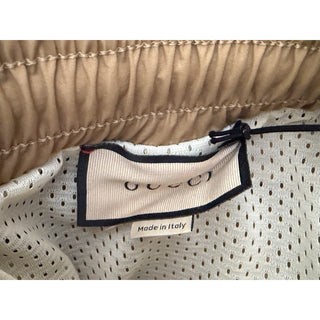 Gucci GG Jacquard Jogging Pants Camel Brown Web Stripe Small Women’s 722196 NWT