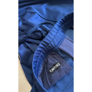 New $1690 TOM FORD Men Drawstring Track Pants Blue Size 50 Eu/34 US Italy