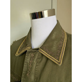 New $2290 Saint Laurent Vest Gilet Kaki/Green L ( 42 US/52 Eu ) Italy