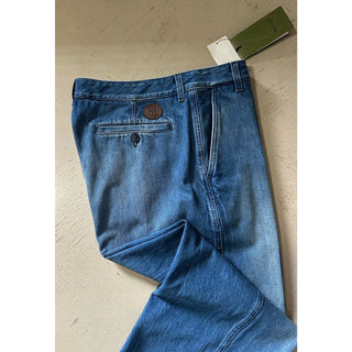 NWT $1150 Gucci Men Jeans Pants Blue Size 38 US/54 Eu