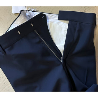 Ferragamo Men Wool Dress Pants Navy 36 US/52 Eu New $790