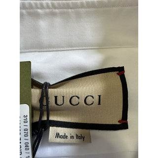 New Gucci Men’s Dress Shirt White 43/17 Italy