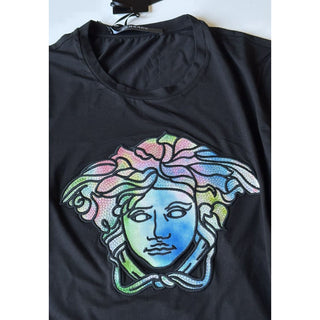 NWT $725 Versace Medusa Head Crystal-embellished T-Shirt 2 US (38 Euro) 1A00769