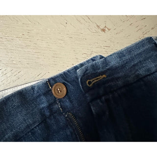 New $1380 Gucci Men’s Washed Cotton/Linen Jeans Pants Blue 36 US Italy