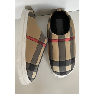 NIB Burberry Women's Archive Beige Mule Sneakers 9 US (39 Euro) 8046987 Italy