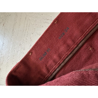 ZEGNA Denim Slim Fit Pants Jeans Red 34 US/50 Eu New