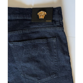 Versace Medusa Dark Blue Denim Jeans Men 38 US 1011841 1A13334 NWT $775