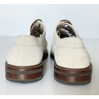Brunello Cucinelli Men’s Suede Derby Shoes Cream 10 US (43 Euro) Italy NIB $1395