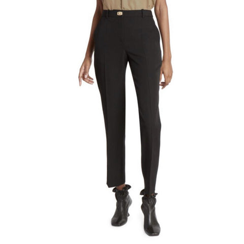 New $990 Givenchy Women Wool Cigarette Pants Black 8 US/40 It Italy