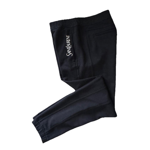 Saint Laurent Men Drawstring Jogging Sweatpants Pants Black L NWT $1100