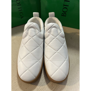 NIB $950 Bottega Veneta Men Leather Sneaker Shoes White 8 US/41 Eu