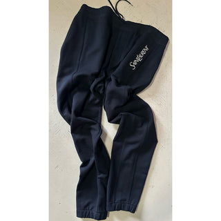 Saint Laurent Men Drawstring Jogging Sweatpants Pants Black L NWT $1100