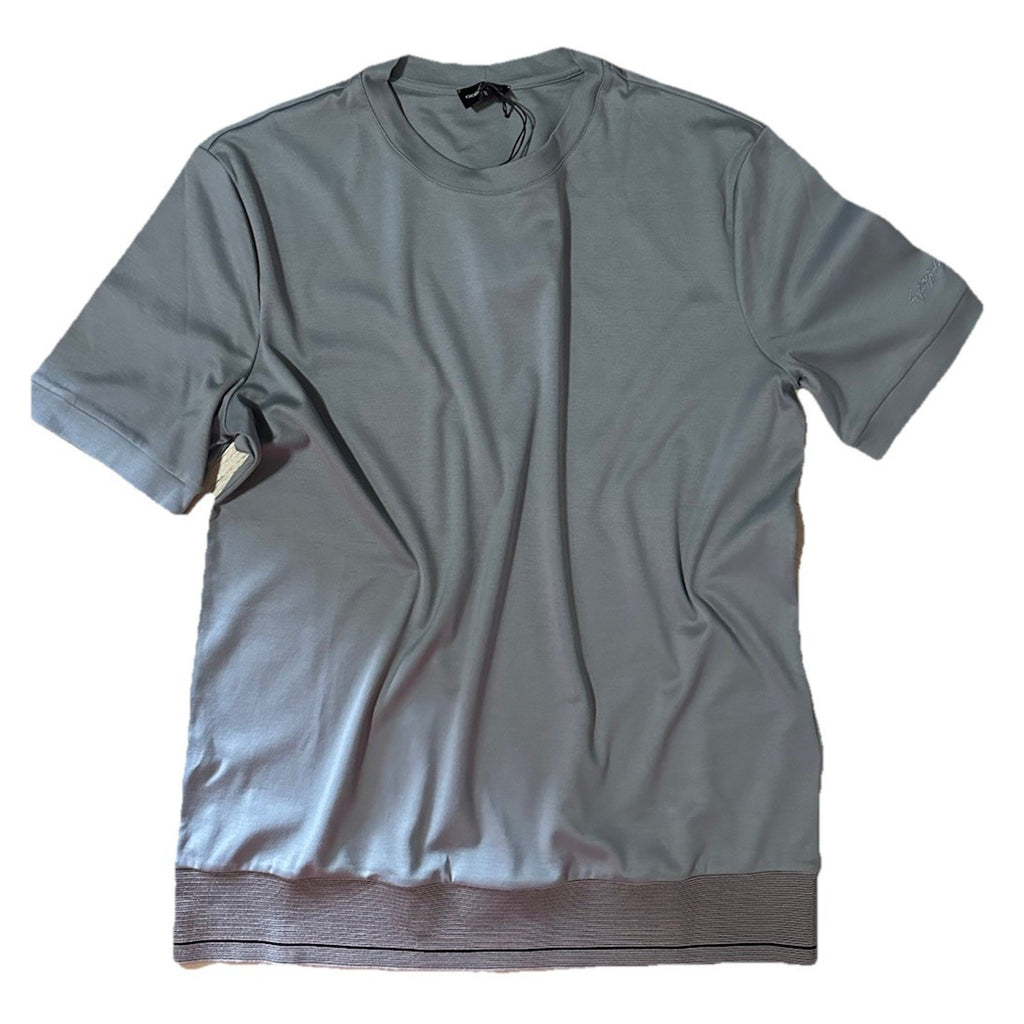 NWT $625 Giorgio Armani Mens T Shirt Gray Size 48/M Made In Italy