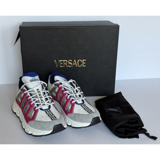 Versace Men's Trigreca Barocco Sneakers White 9.5 US (42.5 Eu) IT DSU8094 IT NIB