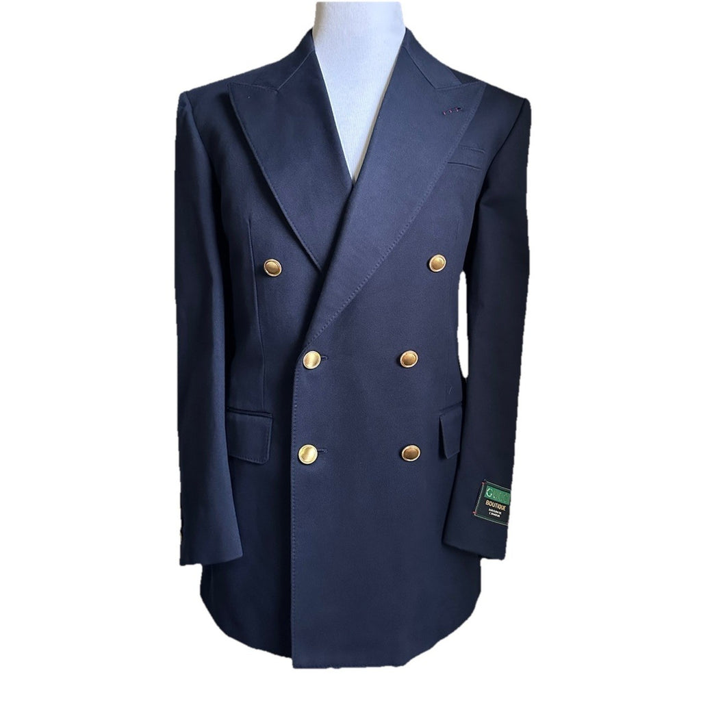 Gucci Men Double Breasted Jacket Blazer Caspian/Blue 44 US/54 Eu New $4100