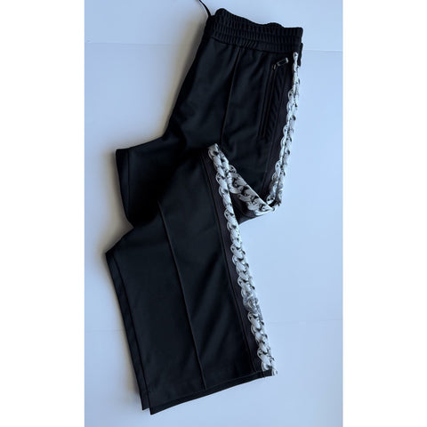 Versace Men's Chain Medusa Print Black Activewear Pants XL 1023099 NWT $1200