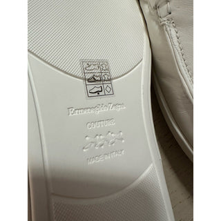 Ermenegildo Zegna Couture Leather Slippers Sneakers Shoes White 10 US New $860