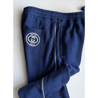 Gucci Interlocking G 1921 Jogger Pants Blue Men XL 756654 XJFV7 NWT