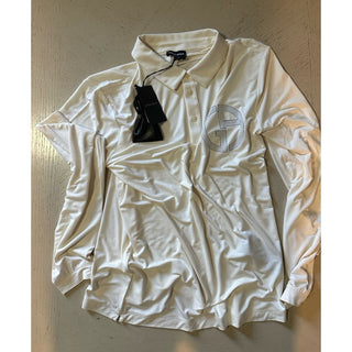 NWT Giorgio Armani Mens Polo Shirt Ivory Cream 38 US/48 Eu ( S ) Italy