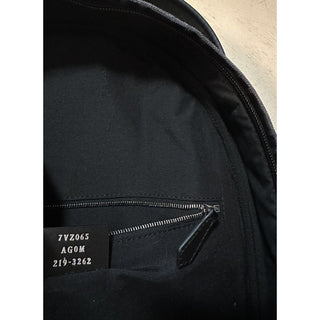 New $2100 Fendi Canvas/Leather FF Logo One-Shoulder Backpack Black/Brown 7VZ065
