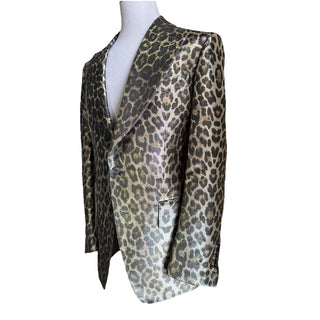 NWT $5550 TOM FORD Men Sport Coat Jacket Blazer Leopard Brown 42 US/52 E