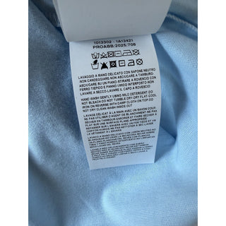 Versace Mens Logo Compact Cotton Jersey T-Shirt Pastel Blue 4XL 1013302 NWT $750