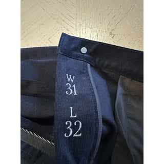 New Giorgio Armani Men’s Corduroy Pants Jeans Navy Size 31 Made In Italy