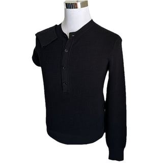 NWT $1790 TOM FORD Men’s Wool/Silk Crewneck Sweater Black Size 50 Eu/M Italy