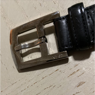 Ralph Lauren Mens Genuine Leather Belt Black 36/90 Italy