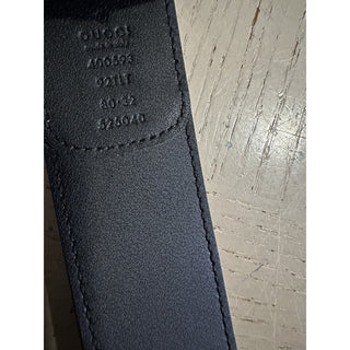 Gucci Women Leather GG Belt Black/Beige Size 80/32 NWT 400593