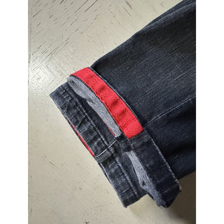NWT $1495 Kiton Men High Rise Faded Jeans Black 30 US/46 Eu Italy