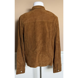 Versace Men’s Suede Leather Brown Jacket 46 US (56 Euro) IT 1019144 NWT $4300
