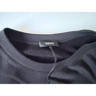 Versace Embroidered Non-brushed Sweater Black 5XL 1011852 NWT $1000