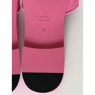 Gucci Interlocking G Pink Sandals 8 US (38 Euro) Italy 790447 NIB