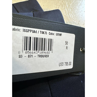 Giorgio Armani Men Wool Dress Pants Navy 42 US/58 Eu New $795