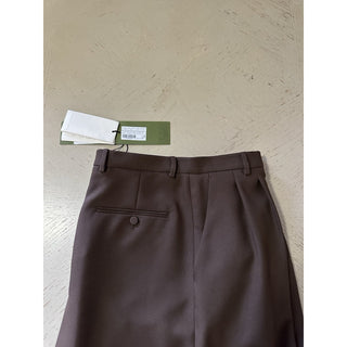 New $900 Gucci Skirt Pants Pants DK Brown 48 Eu