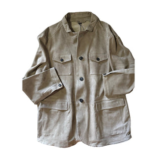 NWT $6500 Giorgio Armani Men’s Suede Jacket Blazer taupe-beige 44 US/54 Eu Italy