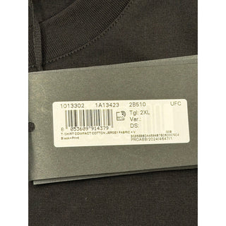 Versace Men’s Logo Compact Cotton Jersey T-Shirt Black 2XL 1013302 NWT $750