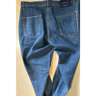 NWT KNT BY Kiton Men Cotton Five-Pocket Jeans Pants Blue 36/52