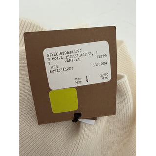 Burberry Moira 100% Cashmere Turtleneck Sweater Vanilla Small 8091228 NWT $1250