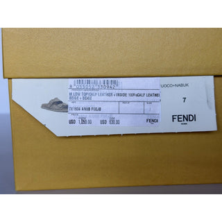 Fendi Men's FF Feel Slide Sandals Beige 8 US/7 UK IT 7X1604 NIB $1050
