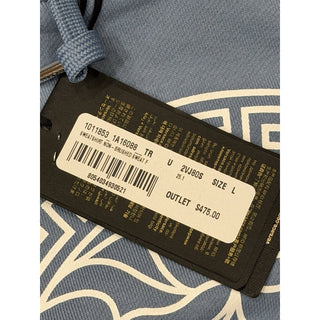 Versace Medusa Print Bluw Cotton Sweatshirt with Hoodie L 1011853 NWT $950