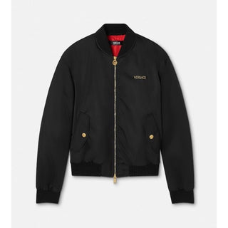 Versace Embroidered Blouson Black Jacket 46 US (56 Eu) 1019279 Italy NWT $3000