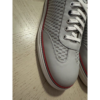 NIB Thom Browne Men Leather & Mesh Training Sneakers Shoes Gray 11 US/44 Eu Ita
