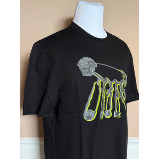 Versace Men’s Logo Compact Cotton Jersey T-Shirt Black 2XL 1013302 NWT $750