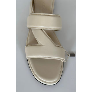 NIB $760 Bottega Veneta Calf Leather Mule Sandals Shoes Sea Salt 9.5 US 651374