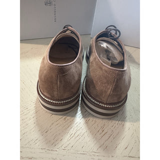 NIB $1295 Brunello Cucinelli Men’s Suede Shoes Tobacco brown 9 US/42 Eu